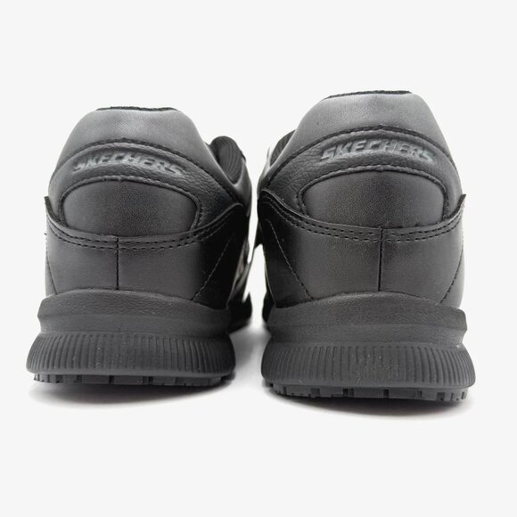 NEW Skechers Men's Slip Resistant Memory Foam Lace Up Work Shoes 77156 Black - Picture 4 of 12